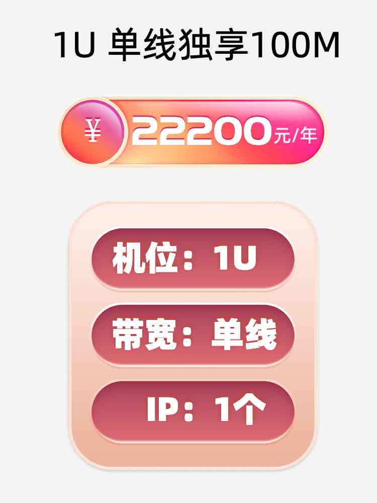 金华单线100M服务器托管价格